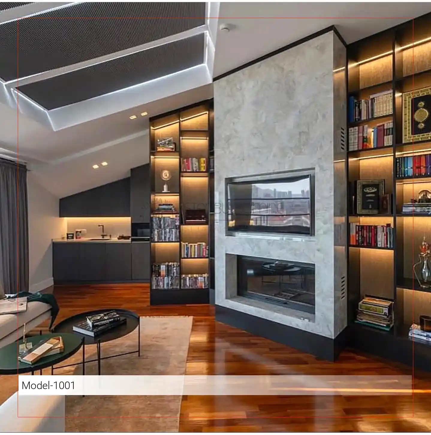 Odunlu Şömine Plazma Model - 1001