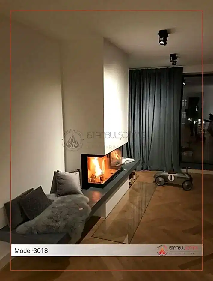 Odunlu Şömine U Model - 3018