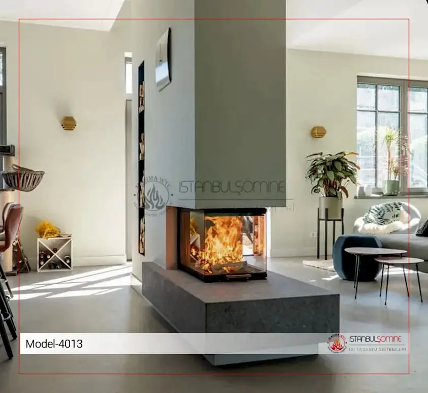 Epi Model Odunlu Şömine