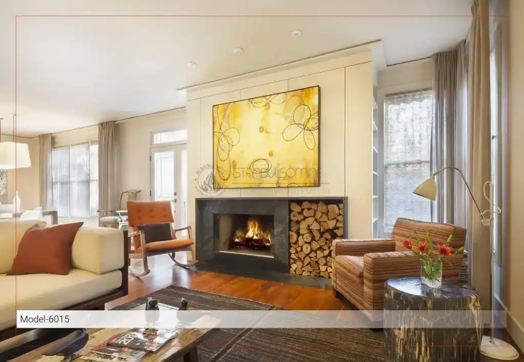 Odunlu Şömine Küp Model - 6015