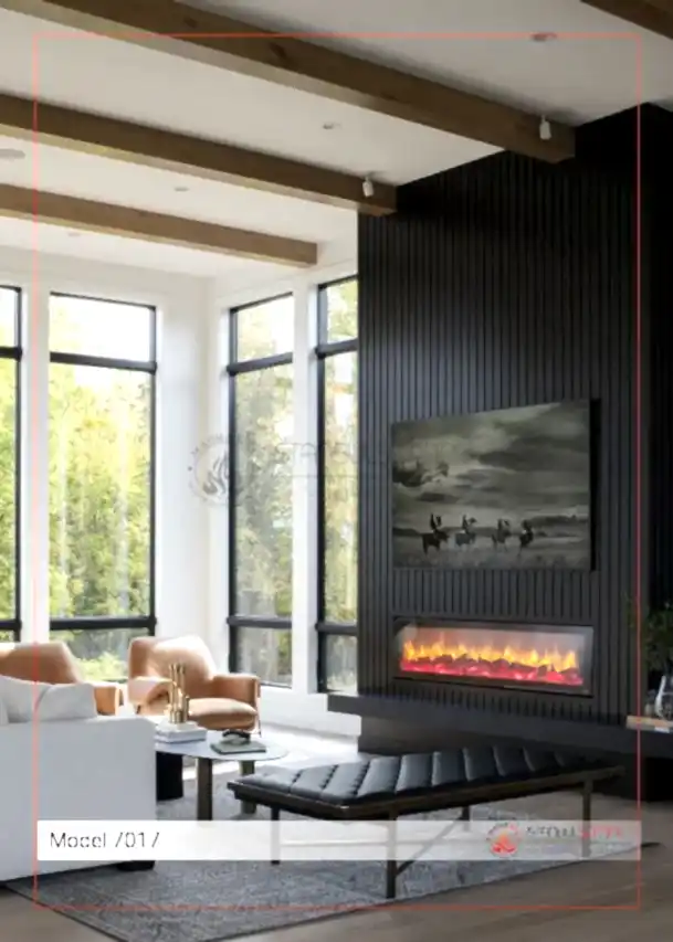 2D ELEKTRİKLİ ŞÖMİNE MODEL - 7017